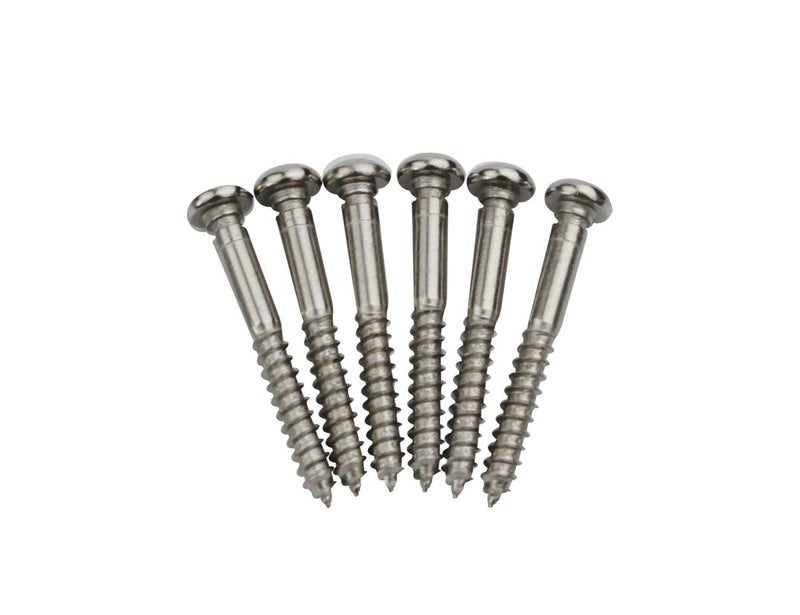 Guyker 6Pcs String Lock Mounting Screws with Notch for Tremolo System Bridge Saddles Tailpiece Accessories Electric Guitar - Image 2